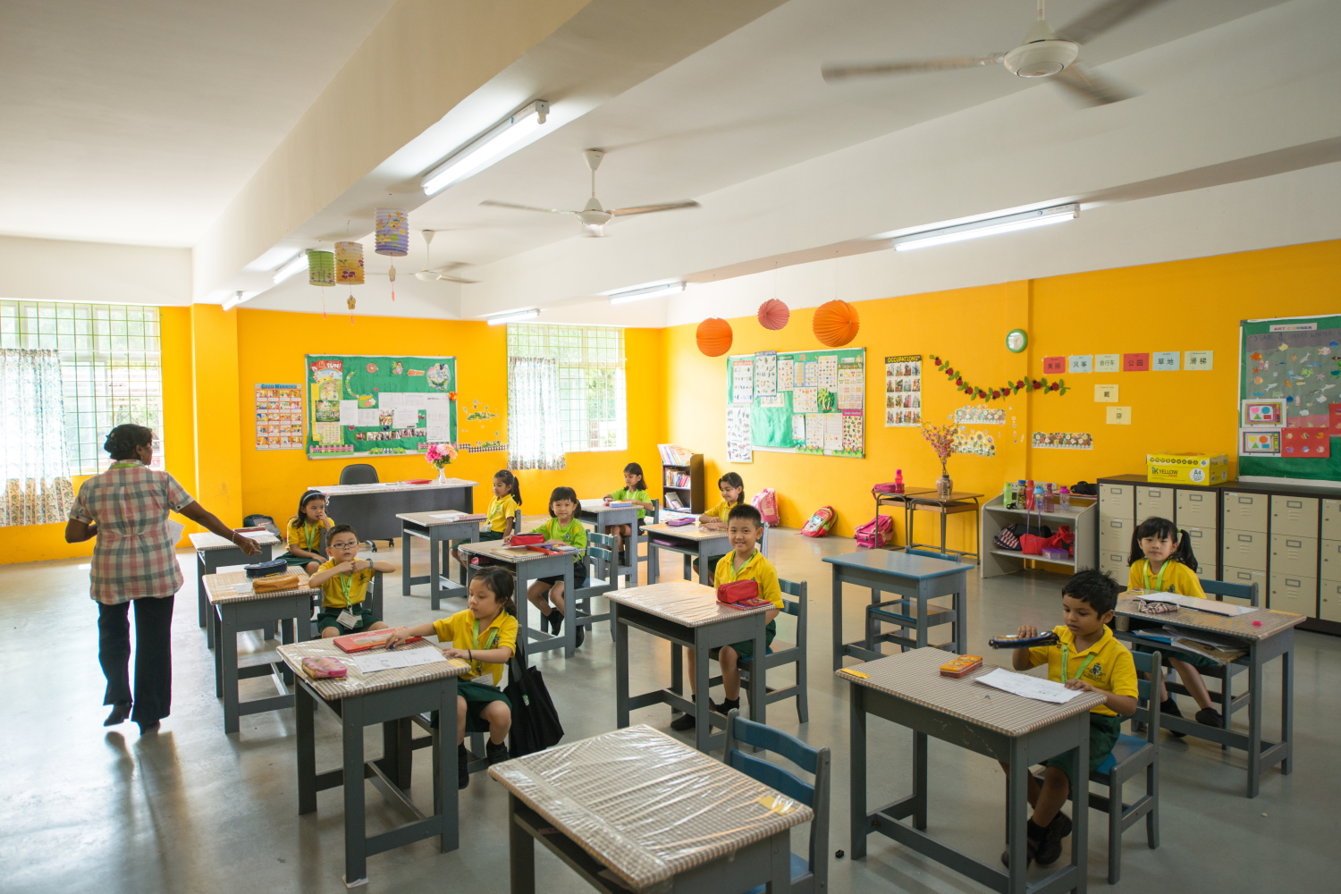 Students participating in a group activity